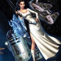 #Dessin #PrincesseLeia par #JScottCampbell Star Wars