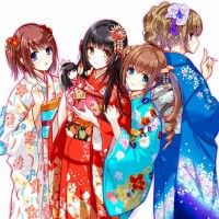 #NouvelAn #Dessin kazuharukina #Kimono