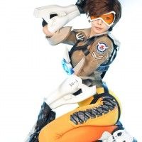 #Cosplay de Tracer du jeu #Overwatch