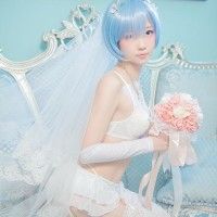 #Cosplay de #Re:zero - Rem version marié