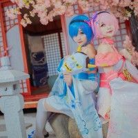 #Cosplay Rem et Ram de la série #Re:zero