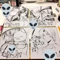 dessins #Shikishi #ImLeGrandPrêtreImhotep #MakotoMorishita manga #Mangaka