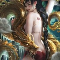 #Dragon #Horoscope signe #zodiac #Dessin #Sakimichan