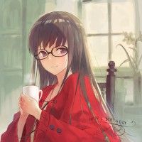 Fille lunette #Dessin kobuta0831 #Manga