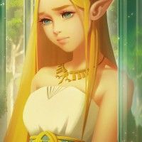 #Zelda #Princesse #Elfe #Fantasy #Dessin Lisa Buijteweg #JeuVideo