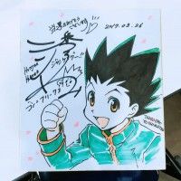 dessin sur #Shikishi #HunterXHunter #Manga #Animation #DessinSurShikishi