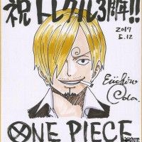 #Dessin sur #Shikishi #OnePiece Sanji #EiichiroOda #Manga #DessinSurShikishi #Mangaka