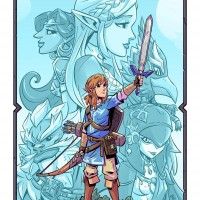 #TheLegendOfZelda:BreathOfTheWild #Link #Dessin #Fanart Derek Laufman #JeuVidéo #JeuVideo