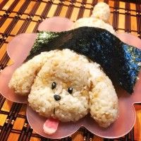 #Makkachin le #Chien de #YuriOnIce en boulettes de riz #JapanFoods
