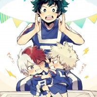 #MyHeroAcademia #Dessin #Fanart sukotye #ShoutoTodoroki #KatsukiBakugou #Anime #Manga