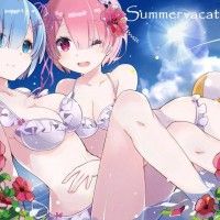 Eté #Vacances #Fille #MaillotDeBain #ReZero #Manga