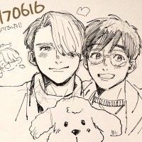 #YuriOnIce #Dessin #Fanart 尻川 #YuriKatsuki #VictorNikiforov #Manga