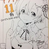 #ReZero #Rem #Dessin sur #Shikishi #Manga #DessinSurShikishi