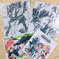 #KillLaKill Dessin sur #Shikishi #Trigger #Artbook Dommage qu'on ne soit pas à #AnimeExpo 2017 #Animation #DessinSurShikishi #Manga
