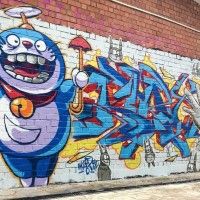 #Totoro #Doraemon urban #StreetArt #Dessin freakyfir #Animation #MonVoisinTotoro