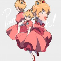 #PrincessePeach avec des cheveux courts #Dessin revolocities #JeuVidéo