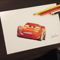 #Cars3 #FlashMacqueen #Dessin #Fanart erumo_0384 #CrayonDeCouleur #Polychromos #Fabercastell