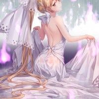 #Fille marie drapée #Mariage pluie #Dessin ne-on #Manga
