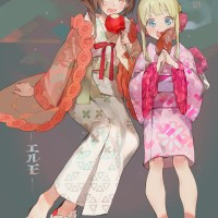 #Fille #Kimono #Yukata #Dessin M0ono0M #Vêtement #Manga