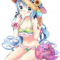 #Fille #MaillotDeBain #Chapeau #Dessin kuunerin #Manga