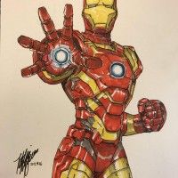 #IronMan #Marvel #Dessin #TakeshiMiyazawa #Feutre #Comic