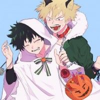 #MyHeroAcademia #Halloween #Dessin 라랑 #KatsukiBakugou #IzukuMidoriya #Manga #Anime
