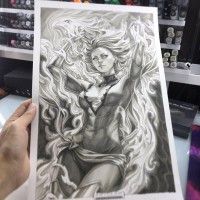 #phoenix #jeangrey #marvel #comics #Dessin #Artgerm #Copic #Feutre