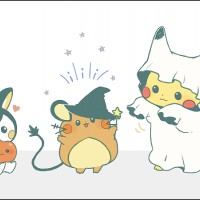 #Halloween #Pokemon #Pikachu #Dessin ayunoko #JeuVidéo #Anime #Manga