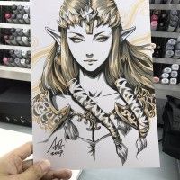 #Princesse #Zelda #Dessin #Fanart #Artgerm #JeuVideo