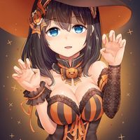 #Halloween #Fille #Sorcière #Dessin runamochi #Manga