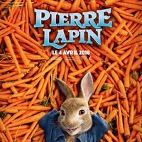 Affiche française de #PierreLapin. Au #Cinéma le 4 avril