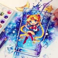 #SailorMoon #Dessin #Fanart #Nashi #Aquarelle #Manga #Anime