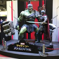 Statues #Thor Ragnarok #Hulk au #Salon #Tokyo #ComicCon #Marvel #Popculture