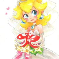 #SuperMarioOdyssey #PrincessePeach #Mariée #Mariage #Dessin #Fanart fluffehfish #JeuVidéo