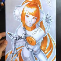 #Copic Y38 Honey #Dessin Warren Louw #Manga