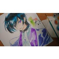 #CodeGeass #Dessin ccreayus #Aquarelle #TechniqueàEau #Anime #Animation #Manga