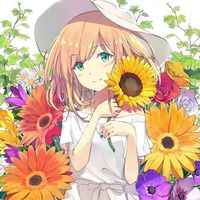 #Fille fleur #Chapeau #Dessin roro046 #Manga