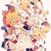 #Kitsune #Fille #Kawaii #Japon #Dessin ekureea #Manga