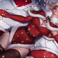 #Overwatch #Mercy #Noël #Dessin olchas #JeuVideo