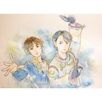 #ShomaUno et #YuzuruHanyu, les médaillés japonais patinage artistique au #Jo2018 #Dessin itoooo_23 #Manga