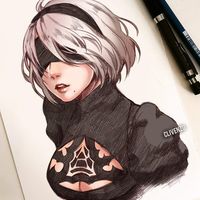 #Nierautomata 2B #Dessin clivenzu #JeuVideo