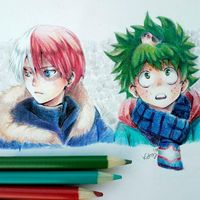 #MyHeroAcademia #Dessin AoiromoriArt #CrayonDeCouleur #Manga #Anime #Animation