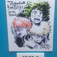 #MyHeroAcademia #Dessin sur #Shikishi #YoshihikoUmakoshi #CharacterDesigner #Anime #Animation #Manga #DessinSurShikishi