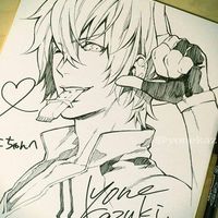 #Dessin sur #Shikishi yonekaz #DessinSurShikishi #Manga