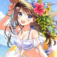 #Fille #Chapeau #MaillotDeBain #Plage été #Vacance #Dessin #Morikuraen #Manga