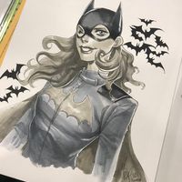 #Batgirl #Dessin Mirka Andolfo au #FeutreàAlcool #Copic #Comic