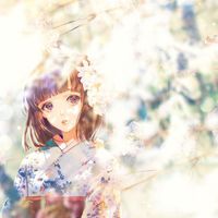 #Fille en #Kimono fleur #Dessin sayhanawork #Manga