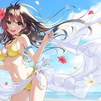 #Fille #MaillotDeBain #été #Plage #Vacance #Dessin morikuraen #Manga