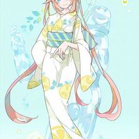 #Fille #Kimono #Ombrelle en forme de citron #Ramune #Dessin ちょん＊ #Manga