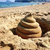un caca de sable #Photo あわわ #Plage #Vacance #été